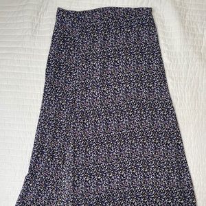 Good Luck Gem Floral Midi Skirt